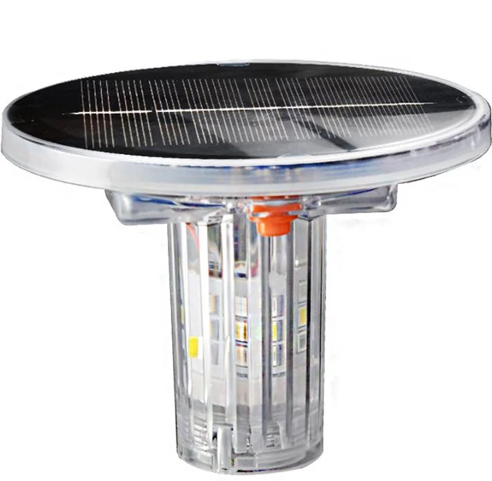 3 Color SMD LED 5V 120mA Solar Powered Traffic Road Safety Beacon Strobe Warning Light with Light Sensor 3.7V 1000mAh Solar Signal Warning Light