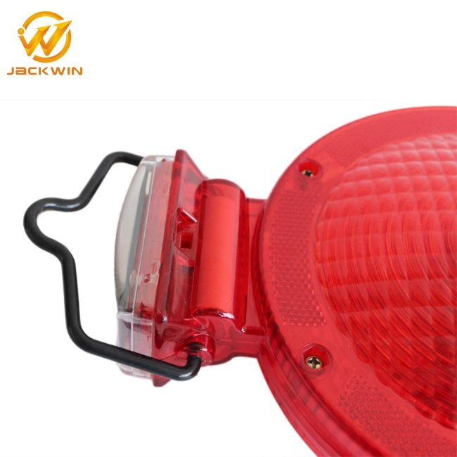 LED Strobe Beacon Traffic Cone Top Solar Warning Light for Road Safety