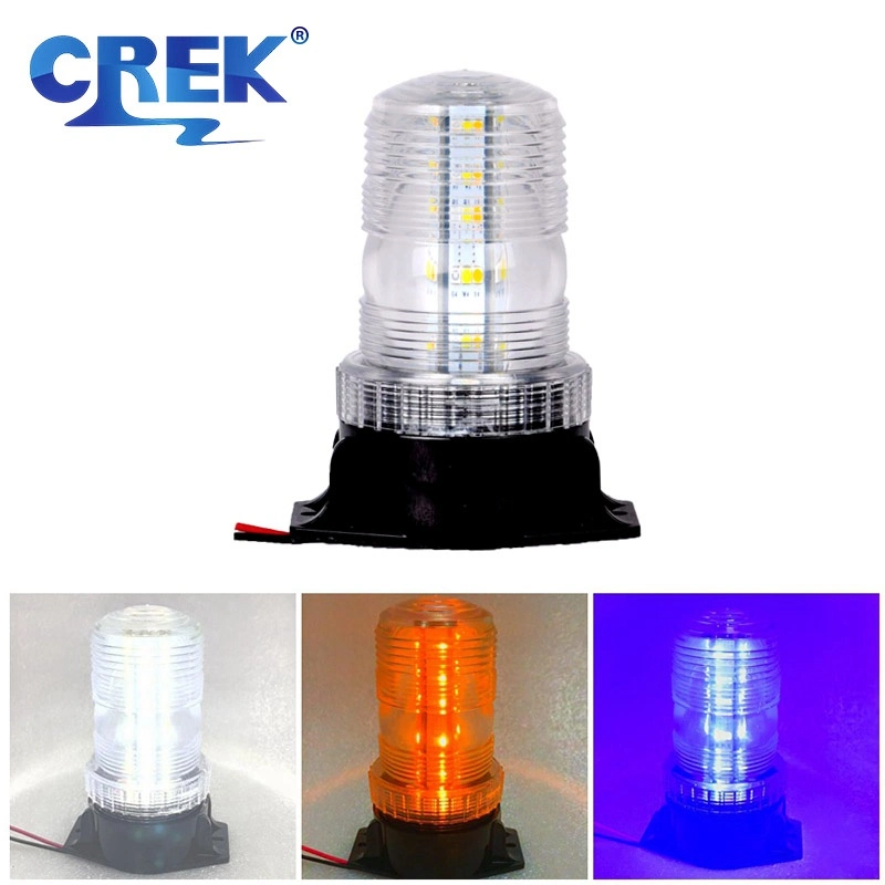 Crek 10-110V Truck Strobe Beacon LED Flash Warning Light for Mining Vehicles