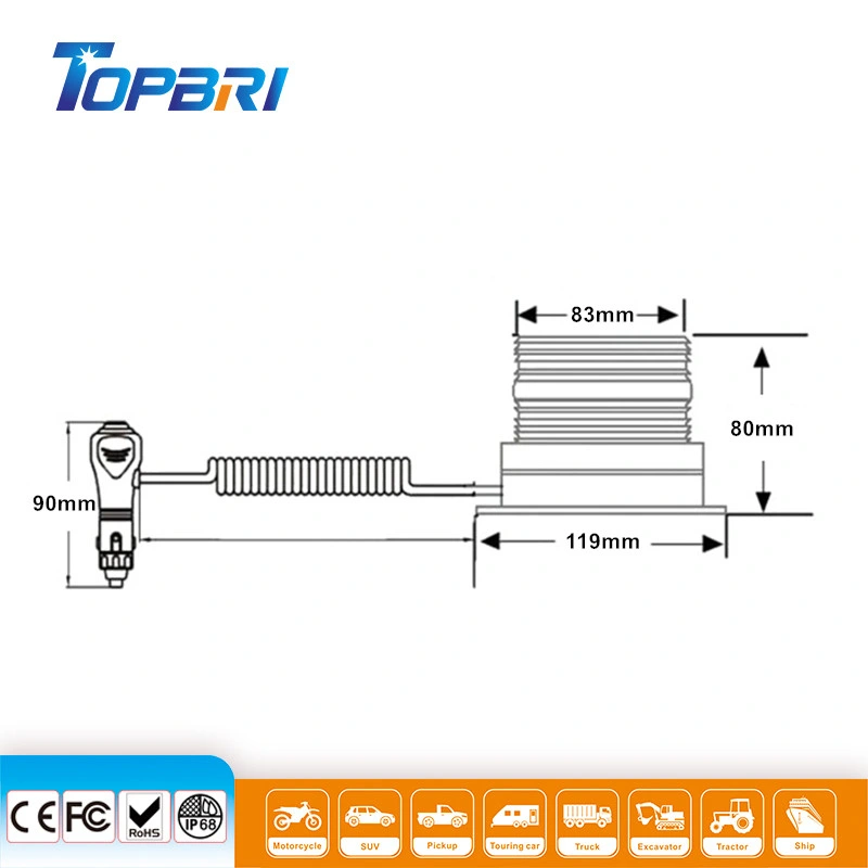 Wholesale LED Rotating Flashing Warning Emergency Beacon Light for Truck