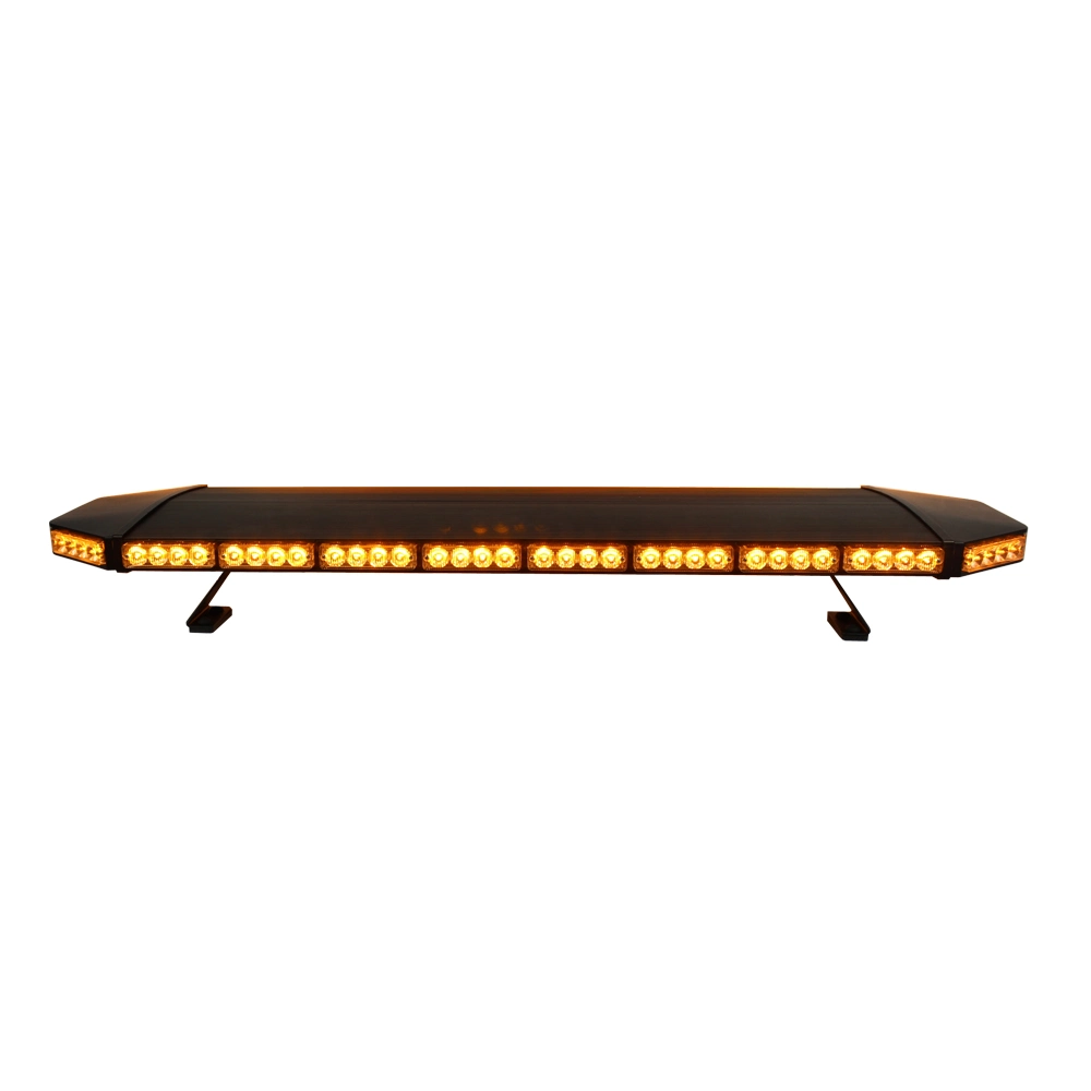 48&prime; &prime; Black Aluminum Dome Amber LED Safety Lightbar