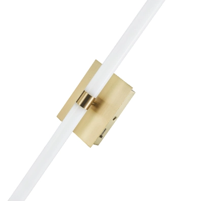 5CCT 18W Brushed Gold LED Vanity Wall Light with Opal Glass (W2009)