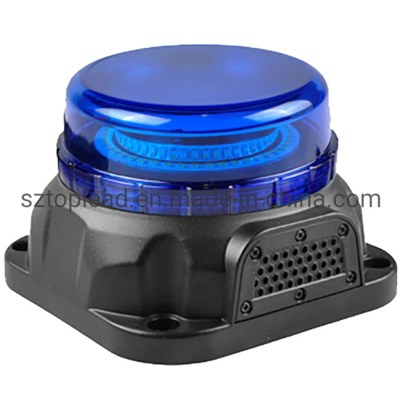 Waterproof IP65 LED 5730 Emergency Warning Beacon Light with Alarm Sound 2 in 1 Safety Snowplow Rotate Strobe Lamp R65 R10 Approval