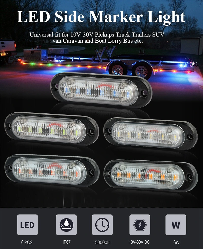 6W IP67 High Quality Waterproof Traffic or Warning Light Bar