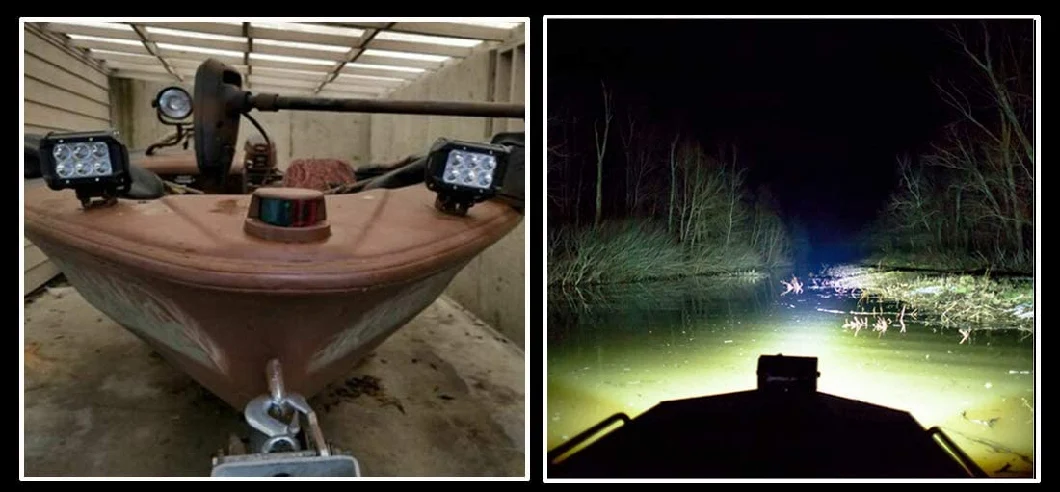 14W Waterproof Tested Deck/Dock Marine Lights 12-24V LED Light Bar for Boat Marine