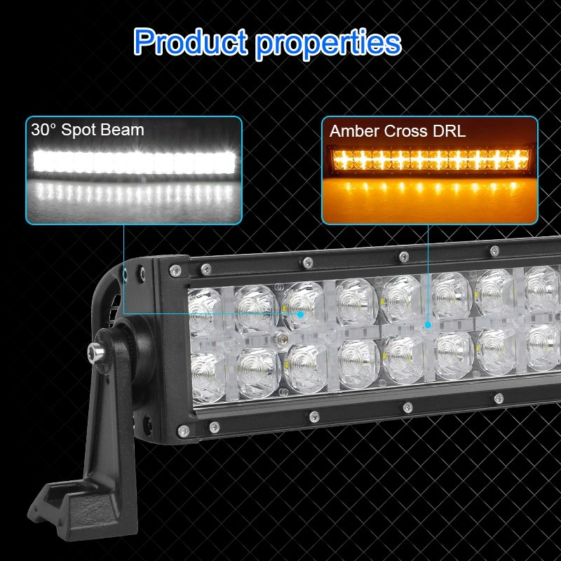 7D 42 Inch 240W Curved Offroad 4X4 LED Light Bar