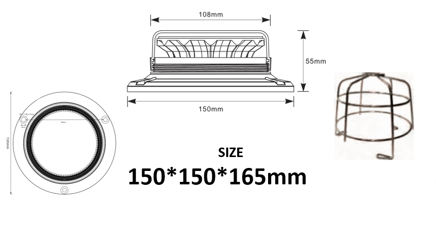 Red Strobe LED Light for Heavy Duty Rotating Beacon Flash Light