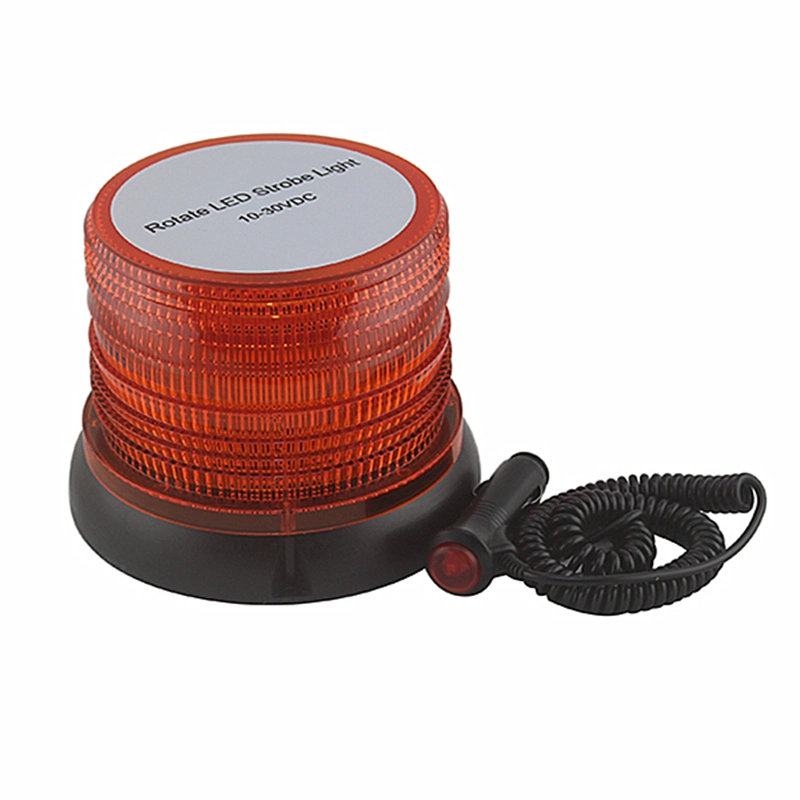 Factory Price LED Warning Beacon (12-48VDC) Amber 80 LEDs Rotating Warning Light Emergency Vehicle Roof Ceiling Strobe Lamp IP65