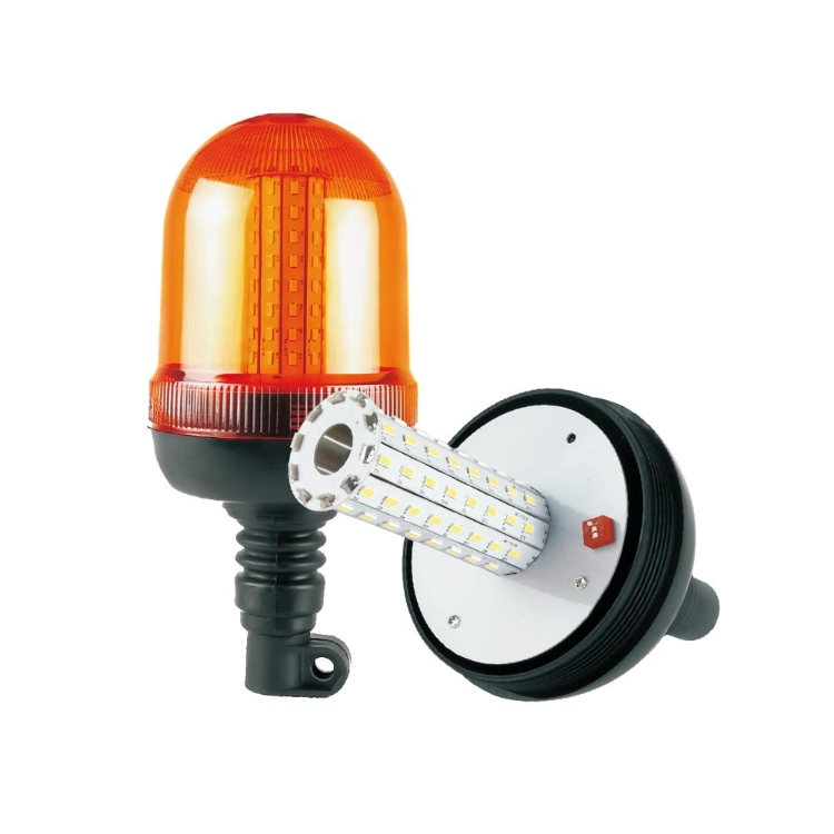 12V 24V LED Tractor Beacon Light Truck Car Amber 80 LED Rotating Beacon Rotary Warning Flashing Emergency Strobe Light