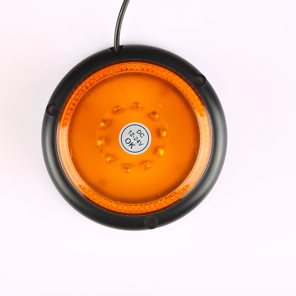 12-24V 2 Function LED Warning Light Rotating Flashing Beacon Light Magnet with Cigar