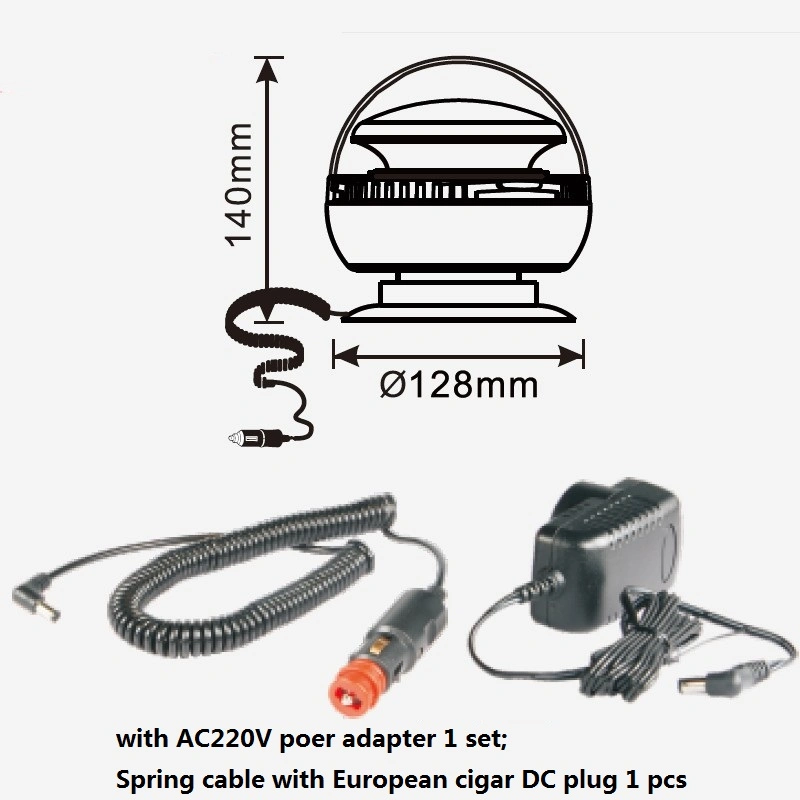 Rechargeable LED Warning Light Super Bright LED Emergency Strobe Beacon Light with Multi-Flash Functions Remote Control R65