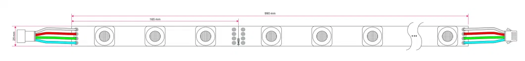 LED Slimline FL&Auml; Chenlicht Custom SMD3030 RGB LED Edgelight Double-Sided Light Boxes Light Bars