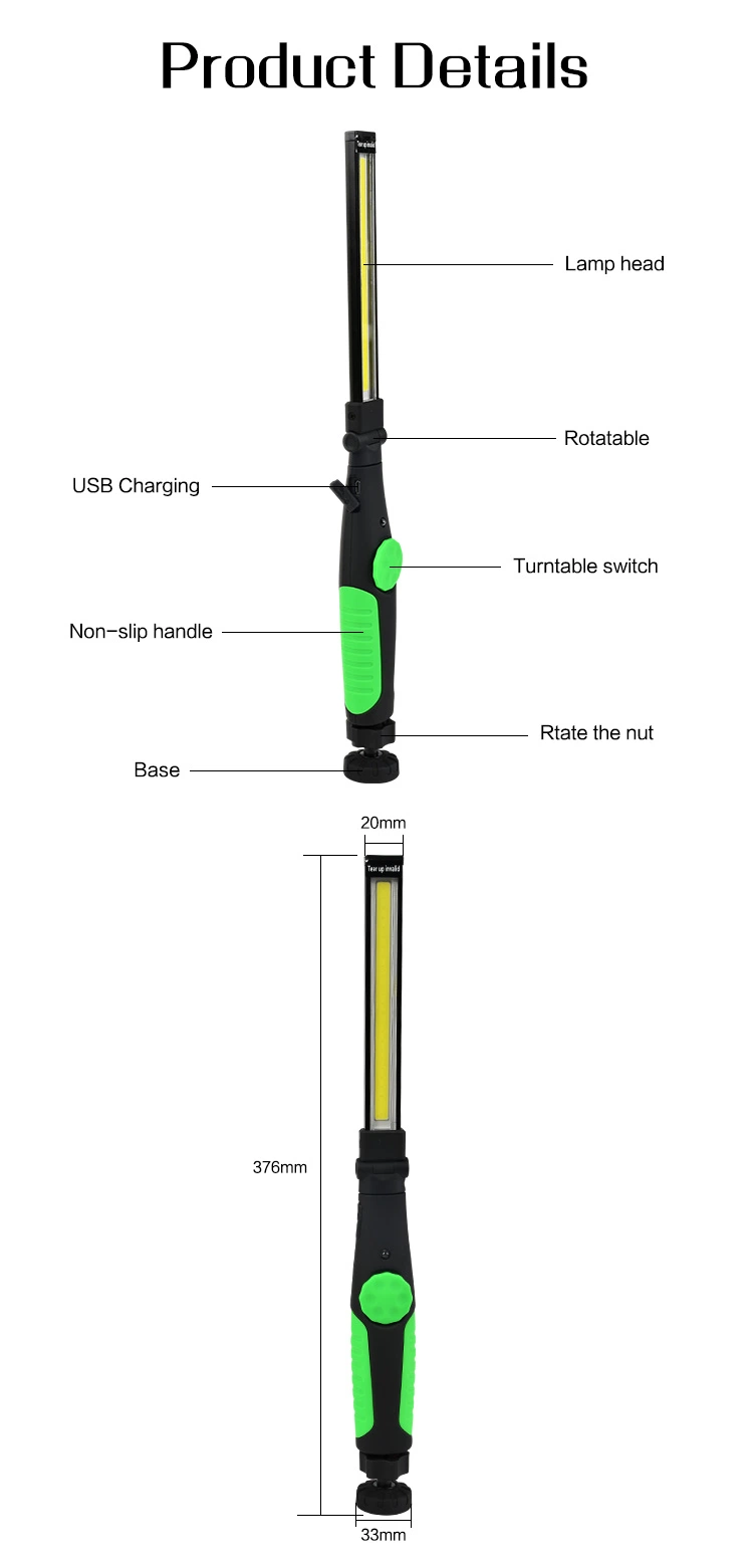 Brightenlux Security Design Folding Work Light Truck Base Magnet, Light Bar Base 360 Rotation