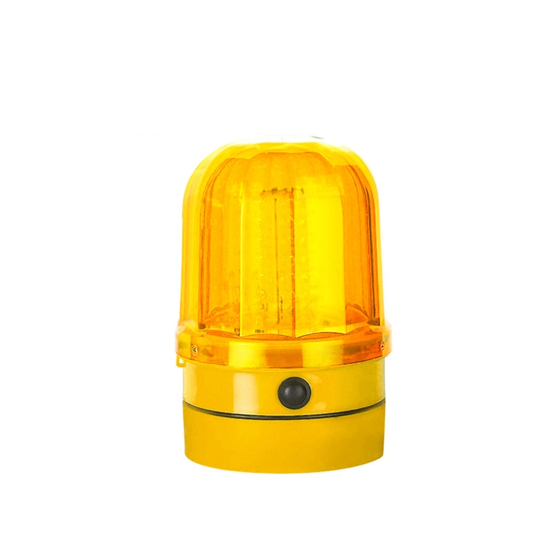 Solar Powered LED Traffic Warning Light Yellow Magnetic Mounting Flashing LED Strobe Light LED Strobe Beacon