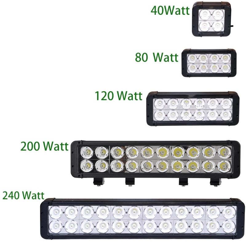 12V Dual Row Offroad 10W LED Car Work Light Bar for Truck SUV 4X4