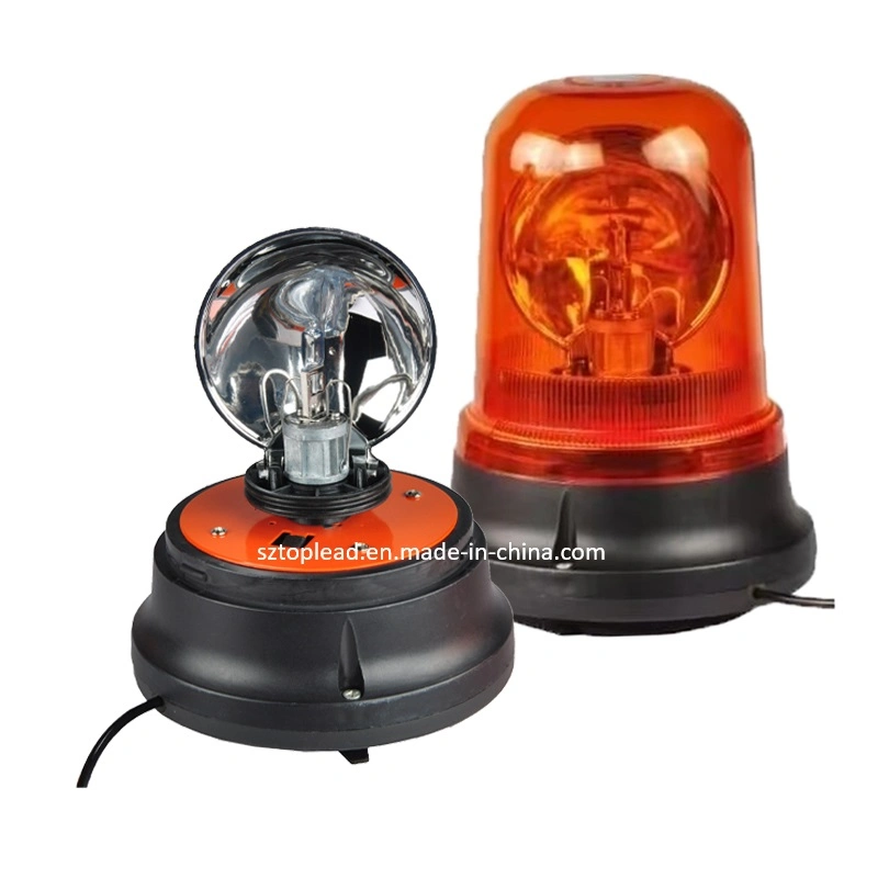 Good Quality Halogen Rotating Warning Light DC12/24V H1 Bulb Beacon Emergency Ceiling Lamp with Magnetic Base