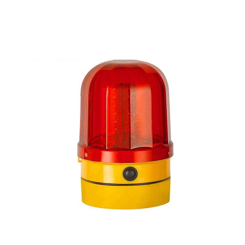 Solar Powered LED Traffic Warning Light Yellow Magnetic Mounting Flashing LED Strobe Light LED Strobe Beacon