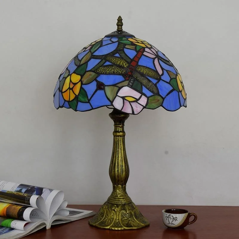 30cm Tiffany Table Lamp Aolly Base Bedroom Bedside Luxury Lamp (WH-TTB-73)
