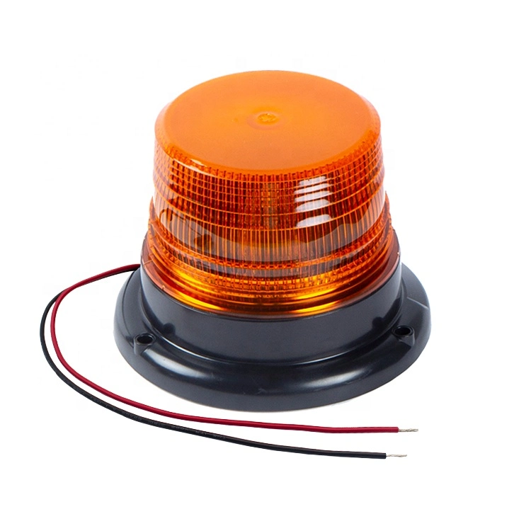 Flash De Advertencia Amber DC12-24V Vehicle Truck Beacon LED Strobe Warning Light with Magnetic LED Emergency Strobe Beacon