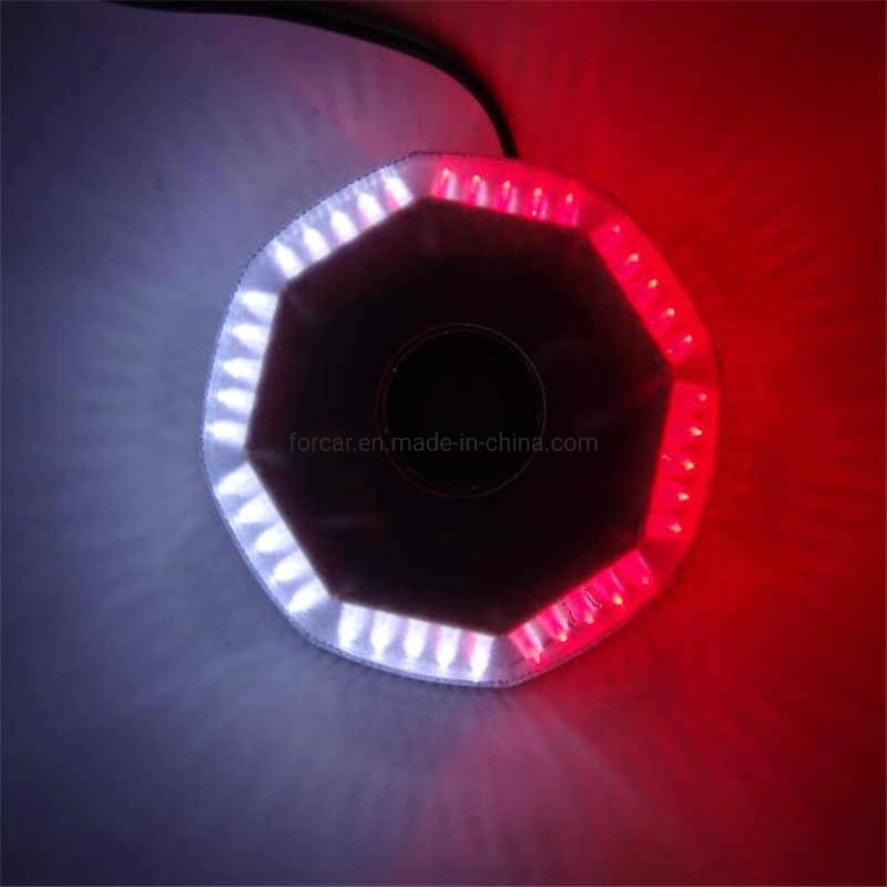 DC12V 240PCS LED Waterproof Car Vehicle Mounted Flashing Caution Warning Light Magnetic LED Strobe Warning Light with 3 Meter Cable Emergency Beacon Lamp