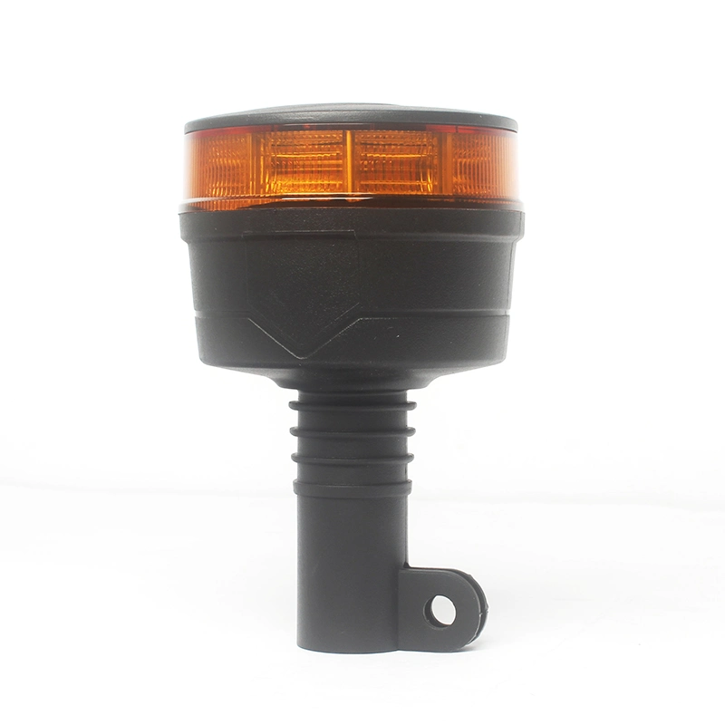 E-MARK LED Beacon Light Rotation Amber Roof Top Hazard Traffic Indication Flash Emergency Light Warning Safety Lamp with Magnet