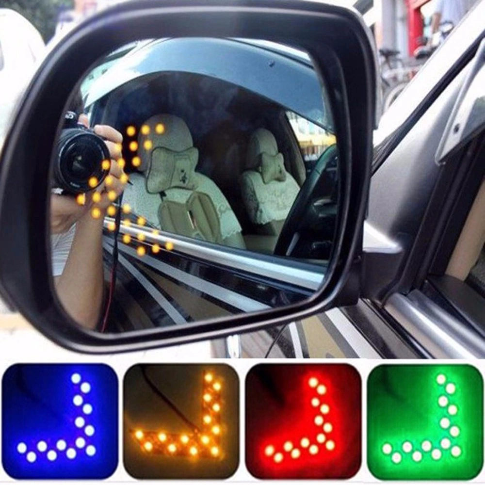 Car Rear View Mirror Indicator LED Light Styling Turn Signal LED Light 14 SMD 3528 Arrow Shape Indicator Light Paste LED 12V