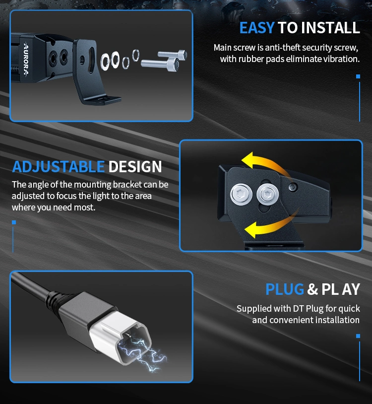 Aurora Offroad LED RGB Light Bar with APP Control