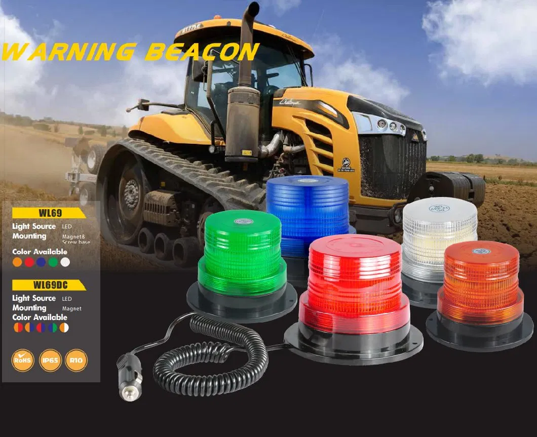 Vibration and Shock Resistance LED Strobe Warning Light with Metal Cage
