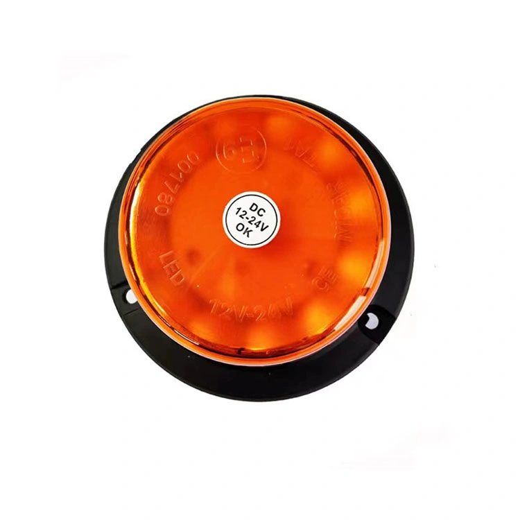 Hot Sale LED Small Round Warning Light Fire Rescue Rescue Traffic Engineering School Bus Light Forklift Excavator Ceiling Light