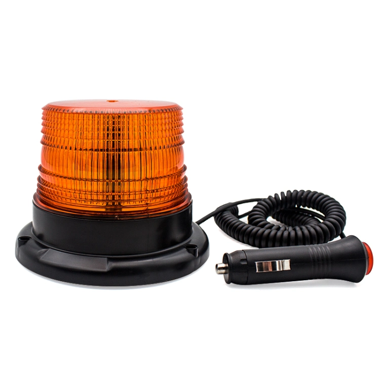 12-80V DC Strobe LED Warning Light for Heavy Duty Magnetic Base Flash De Advertencia Rotating Amber LED Strobe Beacon