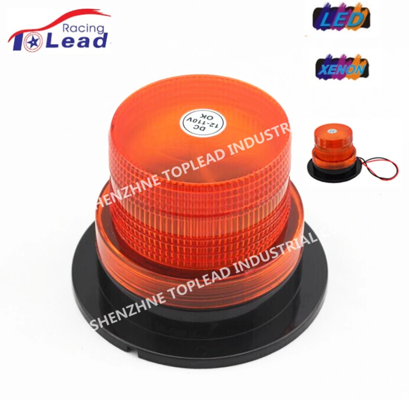 12V-24V Amber LED Strobe Traffic Light Forklift Warning Beacon