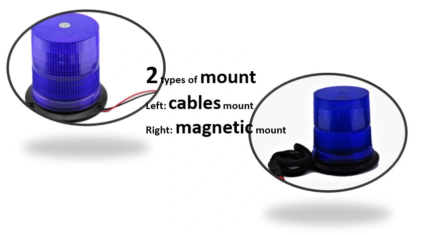 Blue Strobe Beacon LED Warning Light for Heavy Duty Rotating Beacon Flash Light