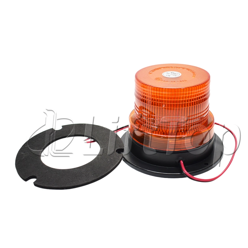 LED Type 10V-110V Wide Voltage Flashing Warning Strobe Safety Quiet Light Lamp for Forklift Truck Car Beacon
