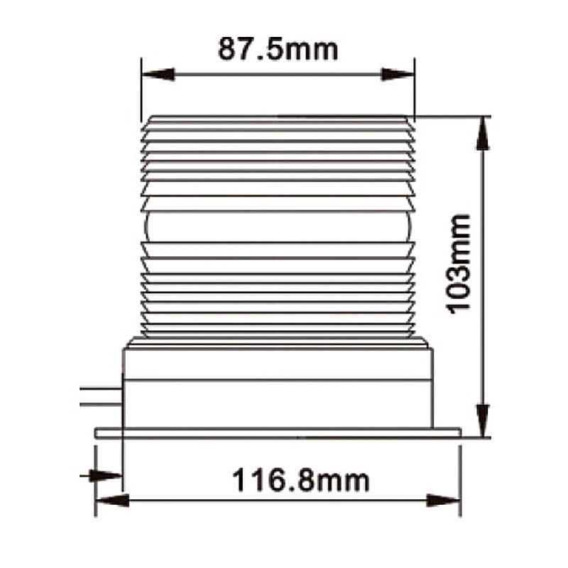 10-30VDC Small Rotate LED Strobe Light LED Warning Light Beacon Light with Magnetic Base Tld213