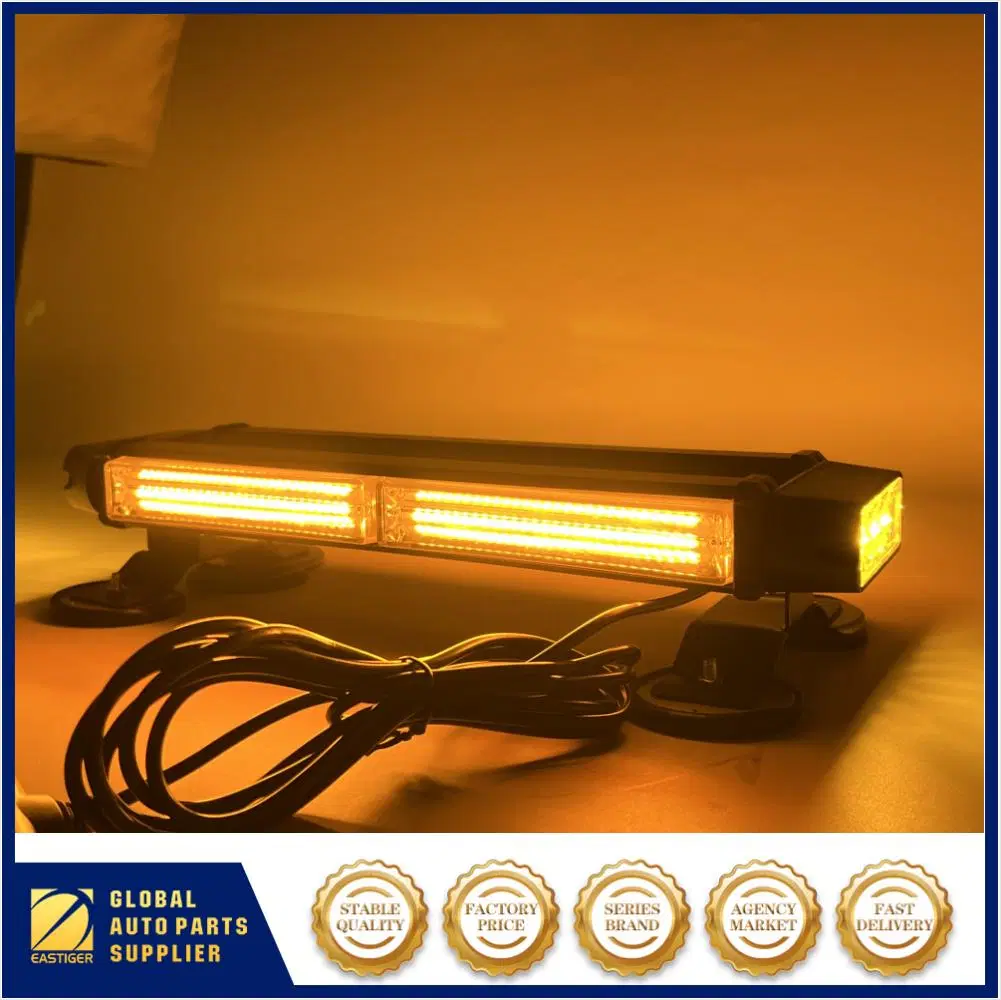 Yellow White 30 LED Strobe Light Bar Rooftop Double Side Emergency Warning