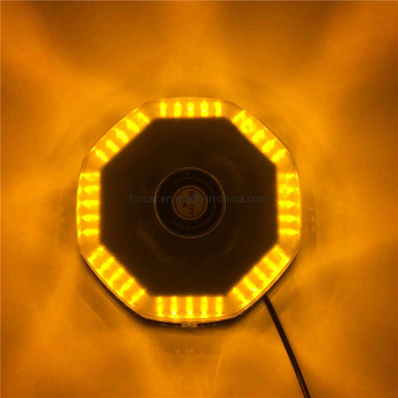 DC12V 240PCS LED Waterproof Car Vehicle Mounted Flashing Caution Warning Light Magnetic LED Strobe Warning Light with 3 Meter Cable Emergency Beacon Lamp