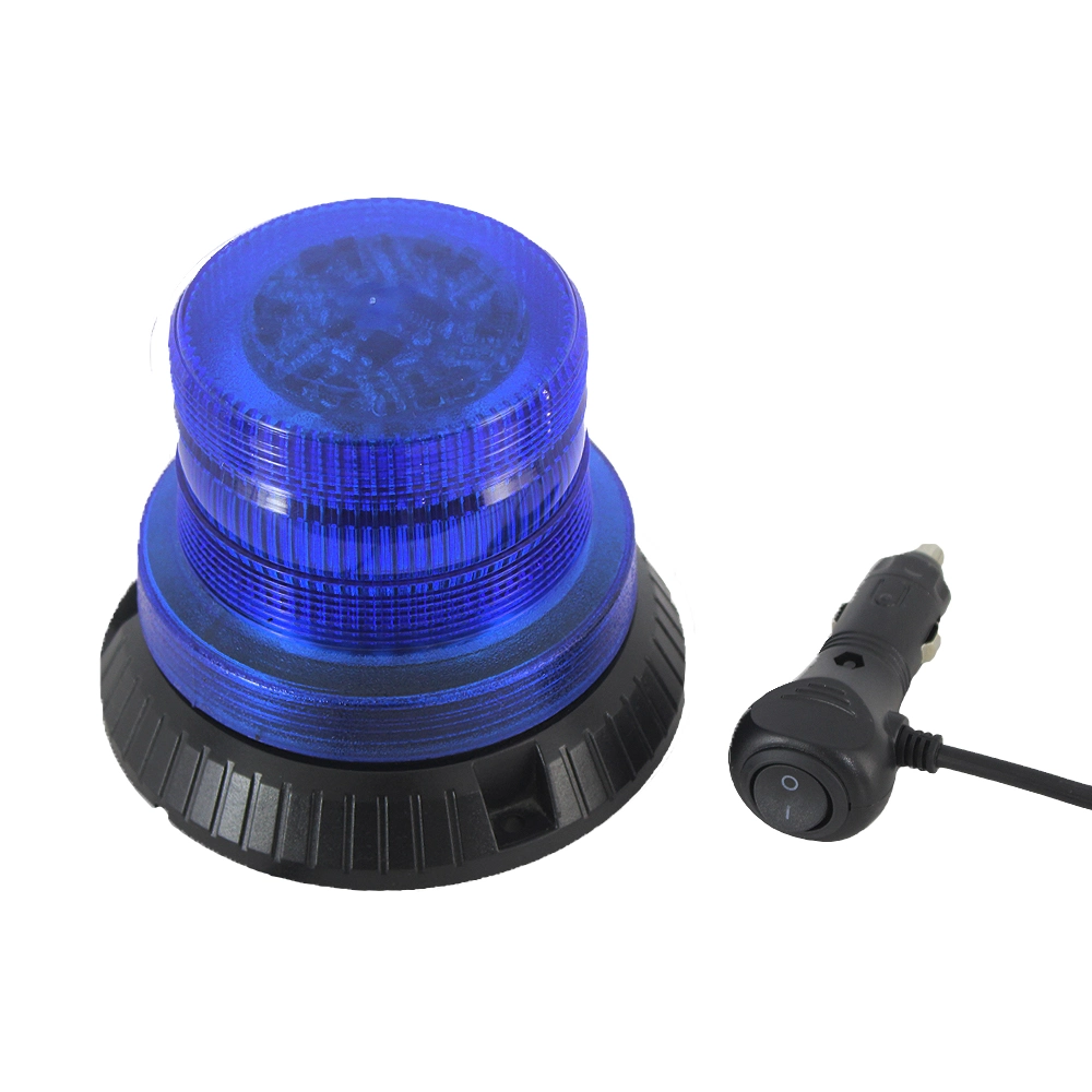 Amber LED Rotating Beacon Light with Magnet Cigarette Flashing Beacon Light