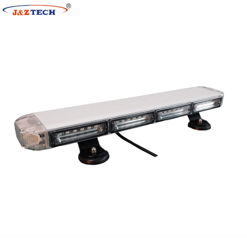 Car Red Blue Black Aluminum LED Strobe Emergency Light Bar