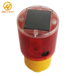 Solar LED Warning Light Flashing Barricade Marine Aviation Light