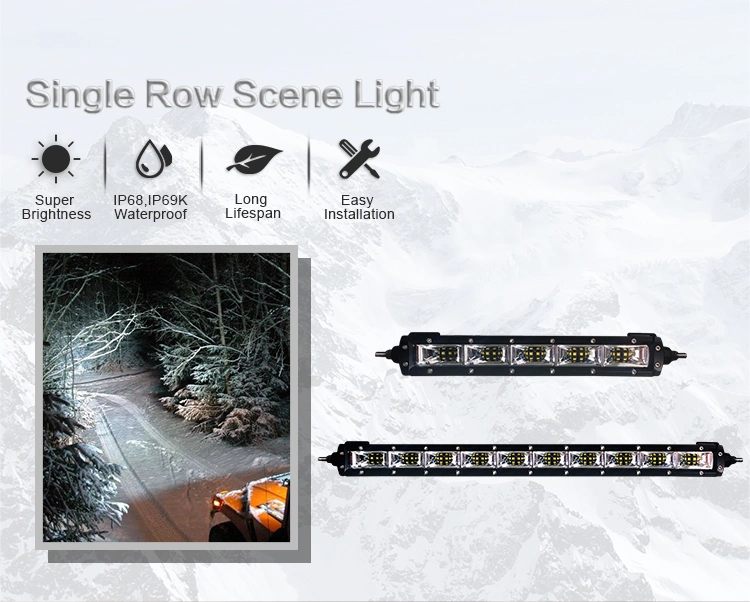Single Row Scene Light LED Light Bar for off-Road Car