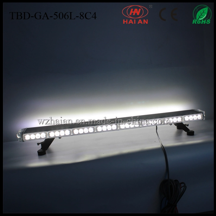 White Color LED Security Lightbar in Aluminum Dome Police Open Street Ambulance Fire Engine Lightbar