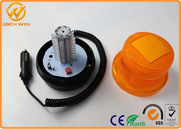 Rechargeable Beacon Rotating LED Warning Light with Magnetic Base for Car