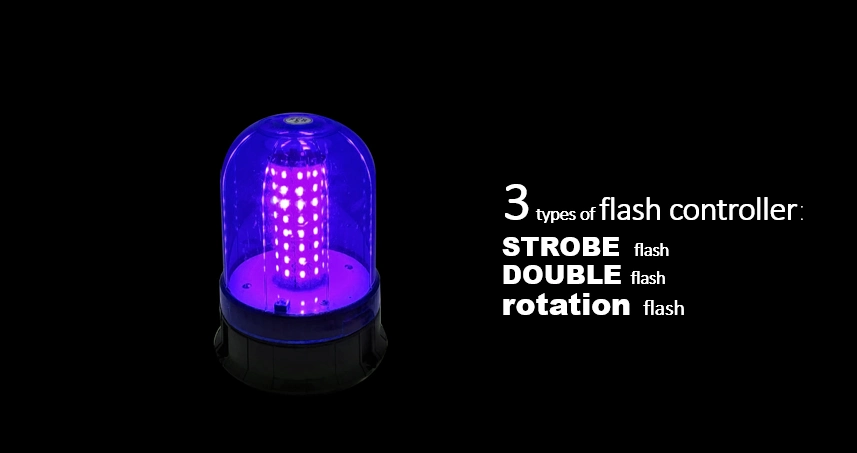 Blue LED Beacon Warning Light for Heavy Duty Rotating Beacon Flash Light