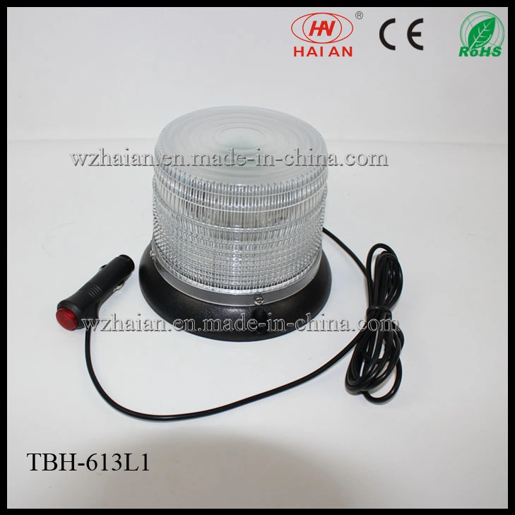 White Color LED Beacon Warning Lights with Magnetic