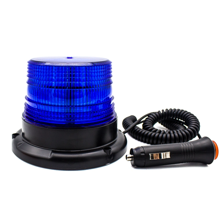 12-80V DC Strobe LED Warning Light for Heavy Duty Magnetic Base Flash De Advertencia Rotating Amber LED Strobe Beacon