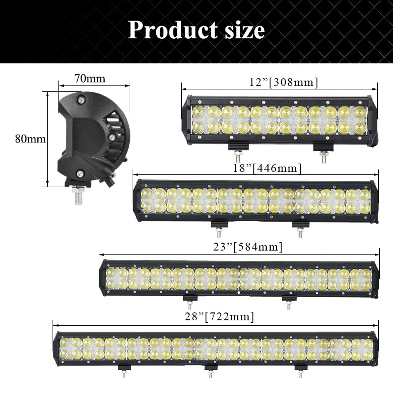 7D Barra LED 4X4 12V Lightbar DRL off Road Light Bar