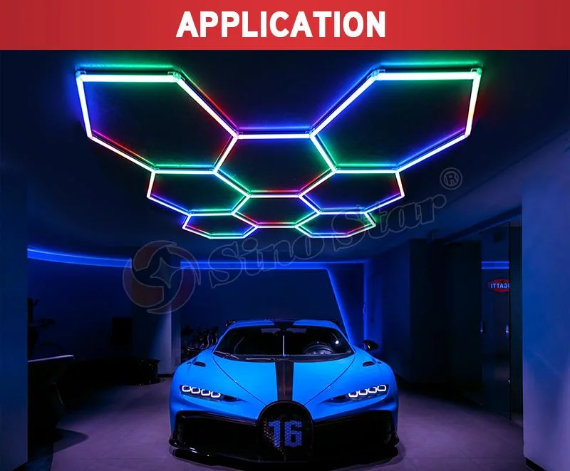 Club Hotel Shop Supermarket Corridor Honeycomb RGB Hexagon Light Bar Garage