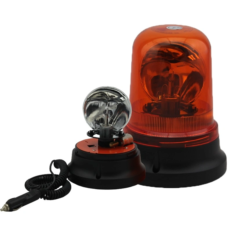 Good Quality Halogen Rotating Warning Light DC12/24V H1 Bulb Beacon Emergency Ceiling Lamp with Magnetic Base