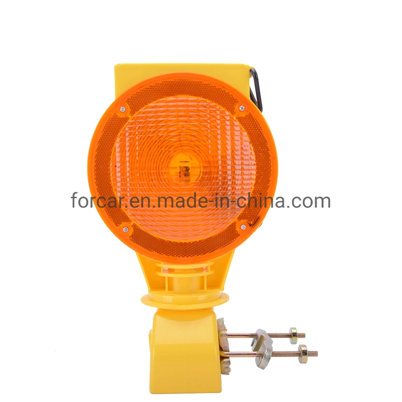 Solar Warning Amber Flashing Strobe Lamp Road Safety Barricade Lights Flashing Emergency Traffic Strobe Beacon signal Lights Portable Warning Caution Light