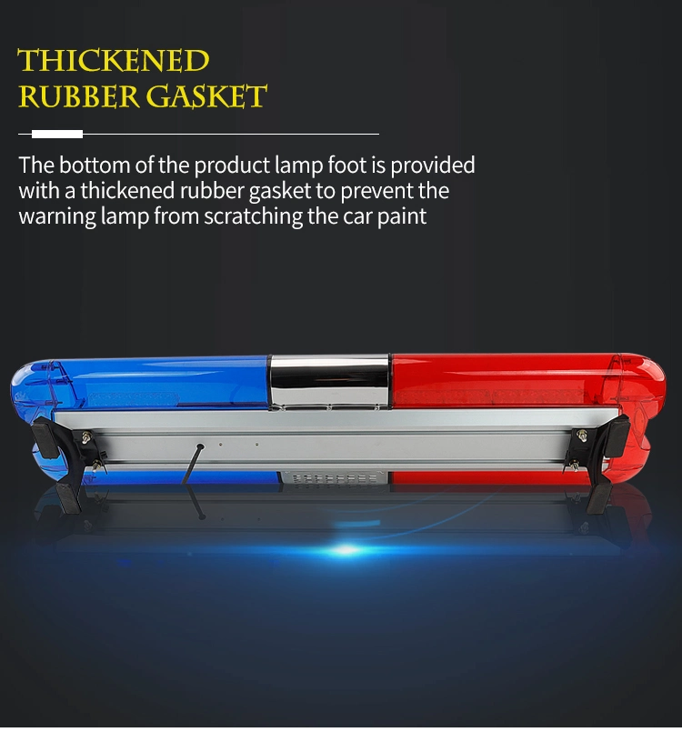 Customized OEM Car Roof Mounted LED Red Blue Emergency Flashing Ambulance Warning Light Bar